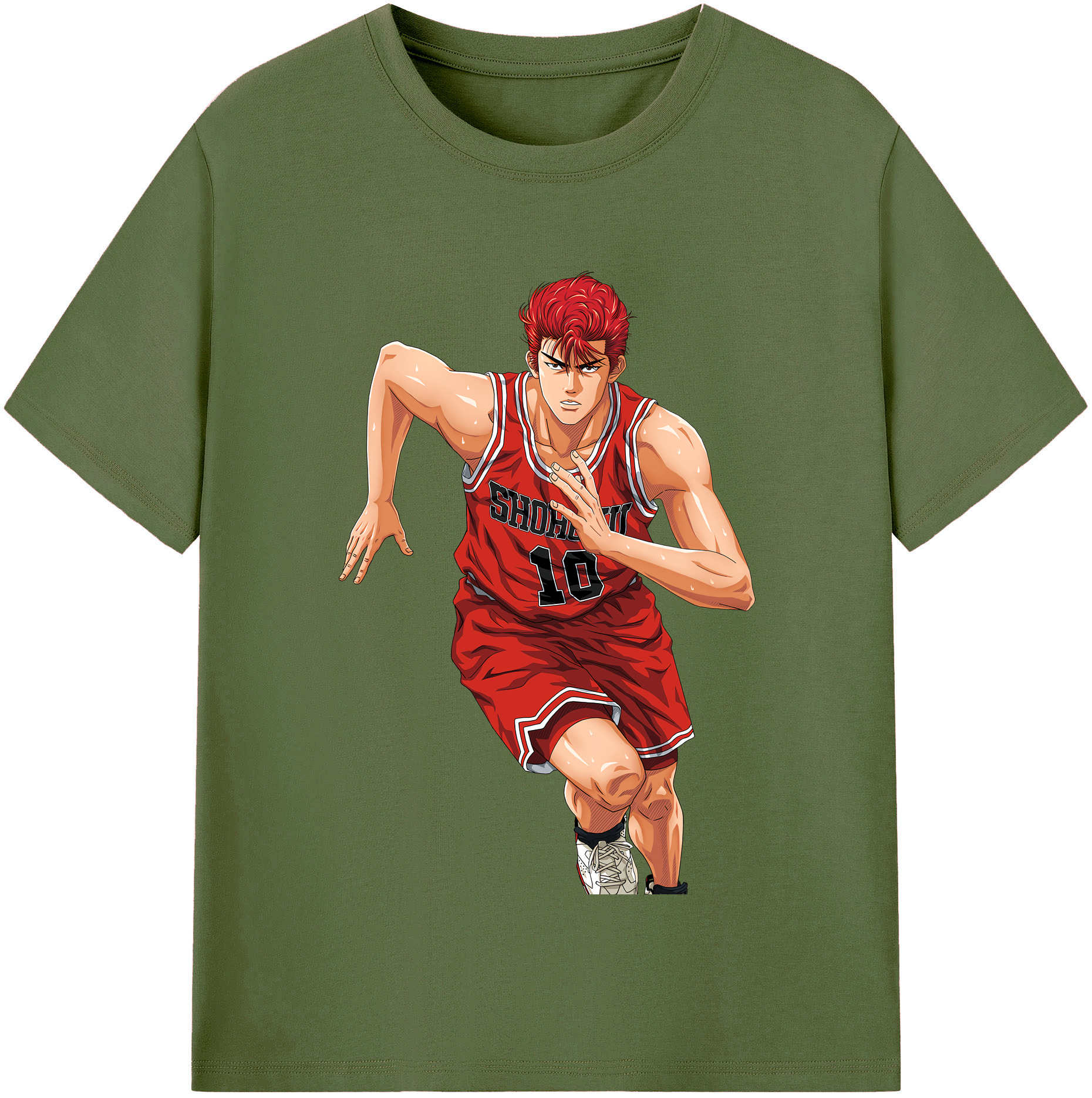 SLAM DUNK／スラムダンク 綿100％半袖Tシャツ（フロントプリント）